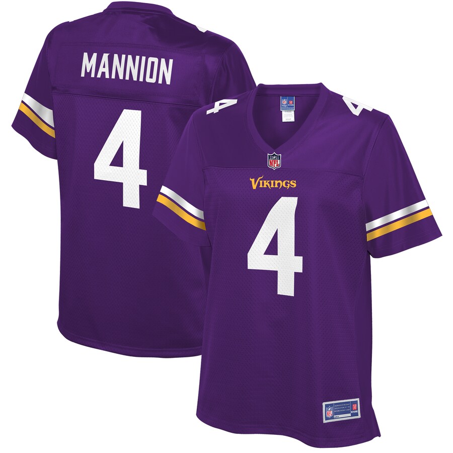 Sean Mannion Minnesota Vikings Nfl Pro Line Womens Primary Player Jersey - Purple - Cocomos