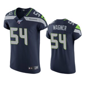 Seattle Seahawks Bobby Wagner Navy 100th Season Vapor Elite Jersey - Cocomos