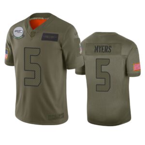 Seattle Seahawks Jason Myers Camo 2019 Salute To Service Limited Jersey - Cocomos