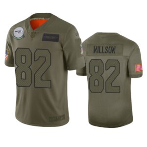 Seattle Seahawks Luke Willson Olive 2019 Salute To Service Limited Jersey - Cocomos