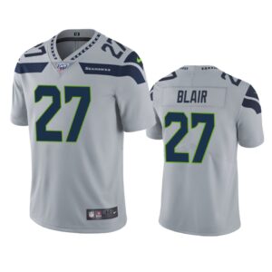 Seattle Seahawks Marquise Blair Gray 100th Season Vapor Limited Jersey - Cocomos