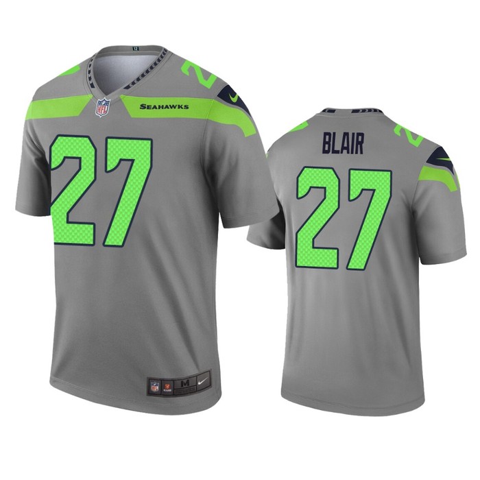 Seattle Seahawks Marquise Blair Gray Inverted Legend Jersey