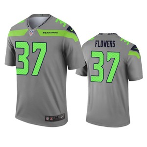 Seattle Seahawks Tre Flowers Gray Inverted Legend Jersey