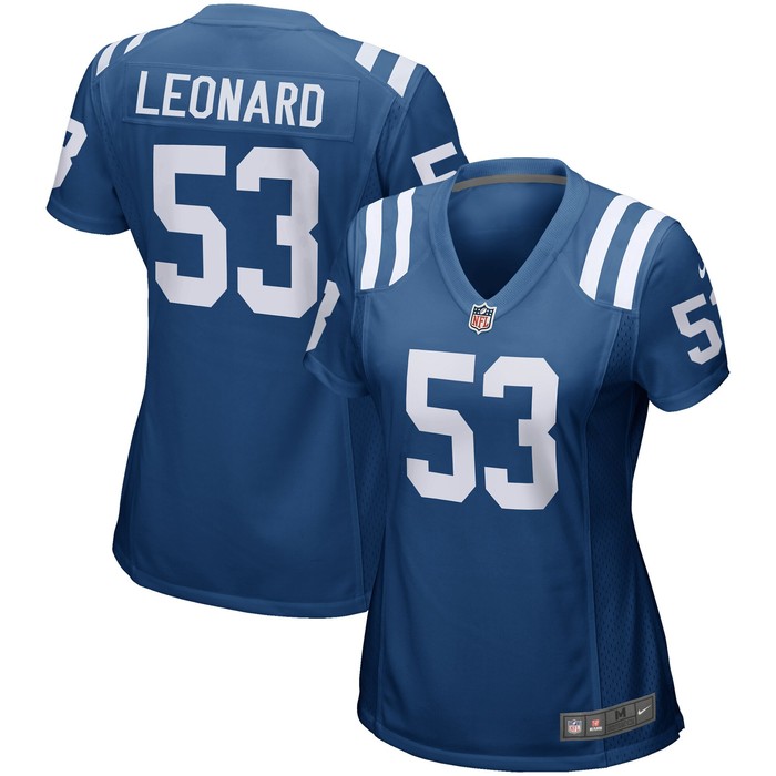 Shaquille Leonard Indianapolis Colts Womens Game Jersey - Royal Nfl