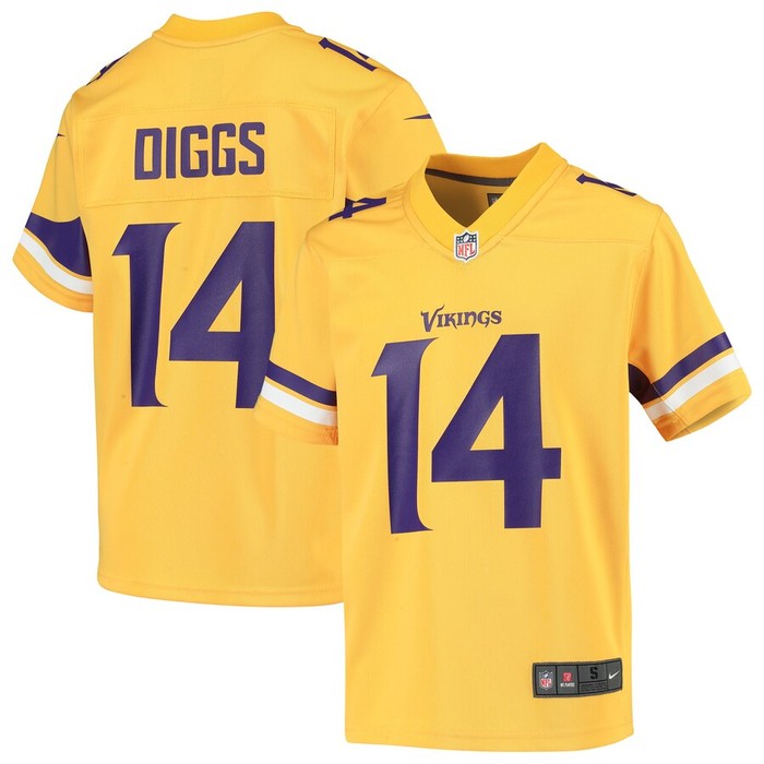 Stefon Diggs Minnesota Vikings Nike Youth Inverted Game Jersey - Gold