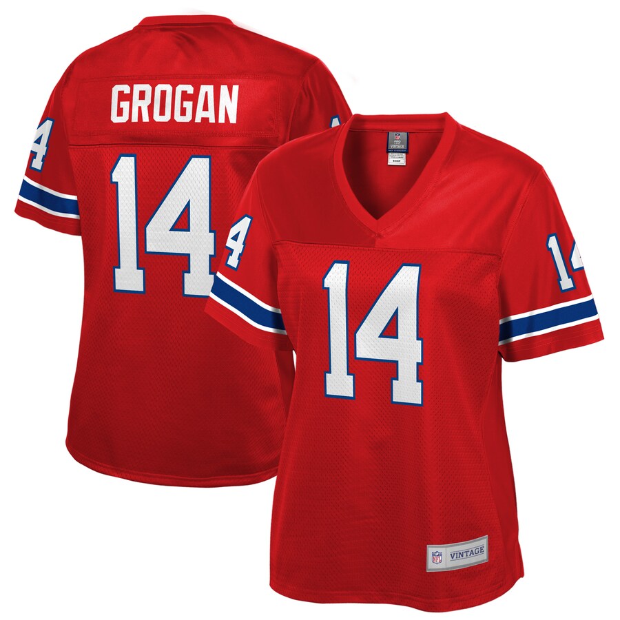 Steve Grogan New England Patriots Nfl Pro Line Womens Retired Player Jersey - Red - Cocomos