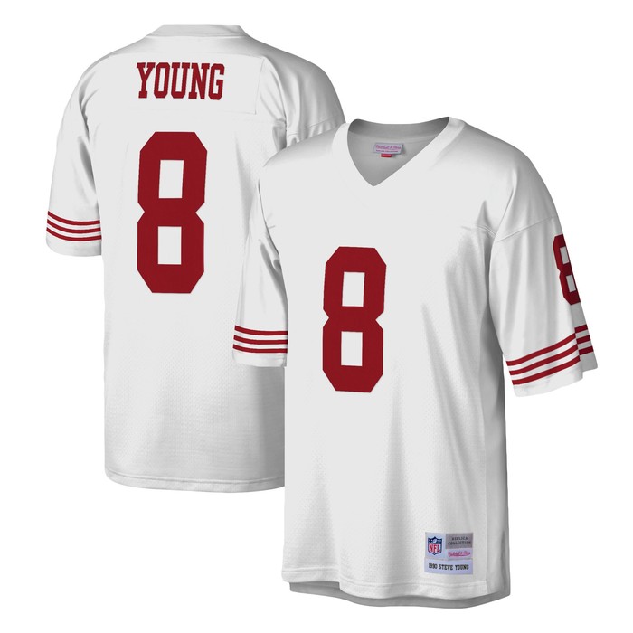 Steve Young San Francisco 49ers Mitchell & Ness Legacy Replica Jersey - White Nfl - Cocomos