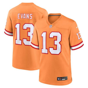 Tampa Bay Buccaneers #13 Mike Evans Throwback Game Jersey - Orange - Cocomos