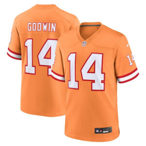 Tampa Bay Buccaneers #14 Chris Godwin Throwback Game Jersey - Orange - Cocomos