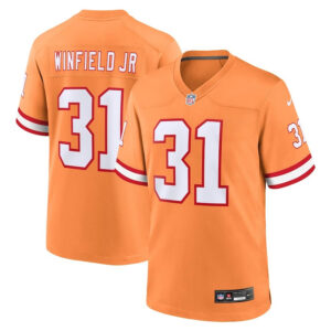 Tampa Bay Buccaneers #31 Antoine Winfield Jr Throwback Game Jersey - Orange - Cocomos