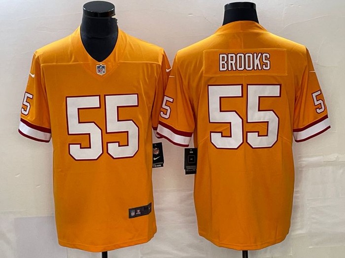 Tampa Bay Buccaneers #55 Derrick Brooks Jersey - Orange - Cocomos