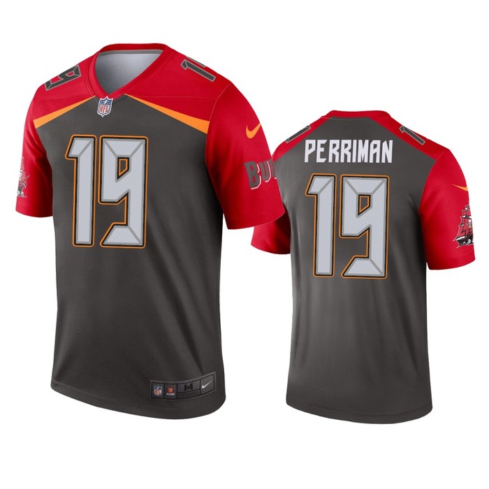 Tampa Bay Buccaneers Breshad Perriman Pewter Inverted Legend Jersey