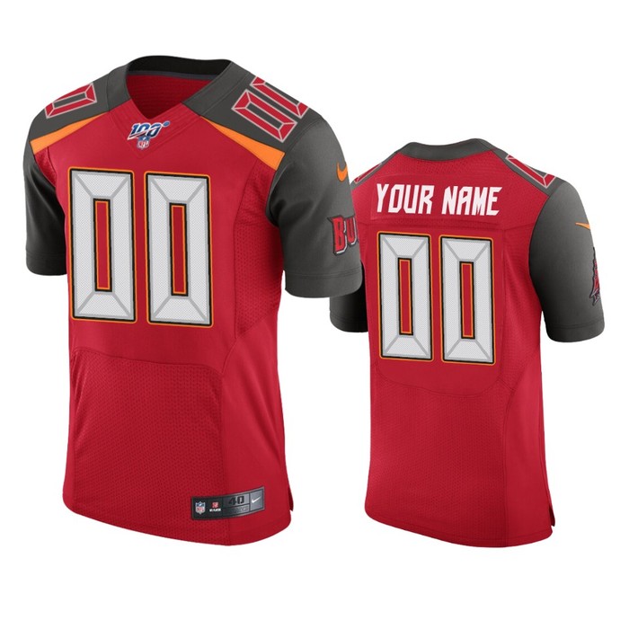 Tampa Bay Buccaneers Custom Red 100th Season Vapor Elite Jersey