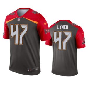 Tampa Bay Buccaneers John Lynch Pewter Inverted Legend Jersey - Cocomos