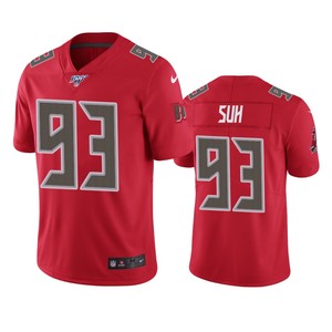 Tampa Bay Buccaneers Ndamukong Suh Red 100th Season Vapor Limited Jersey