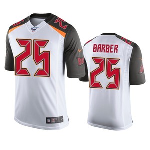 Tampa Bay Buccaneers Peyton Barber White 100th Season Vapor Limited Jersey