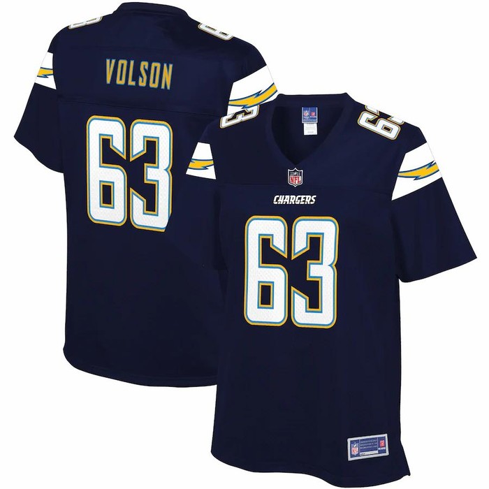 Tanner Volson Los Angeles Chargers Nfl Pro Line Womens Team Player Jersey - Navy