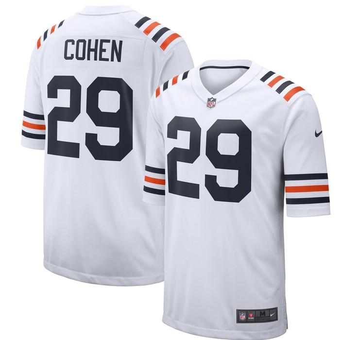 Tarik Cohen Chicago Bears 2019 Alternate Classic Game Jersey - White Nfl - Cocomos