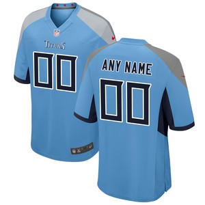 Tennessee Titans Alternate Custom Game Jersey - Light Blue Custom Jerseys Nfl - Cocomos