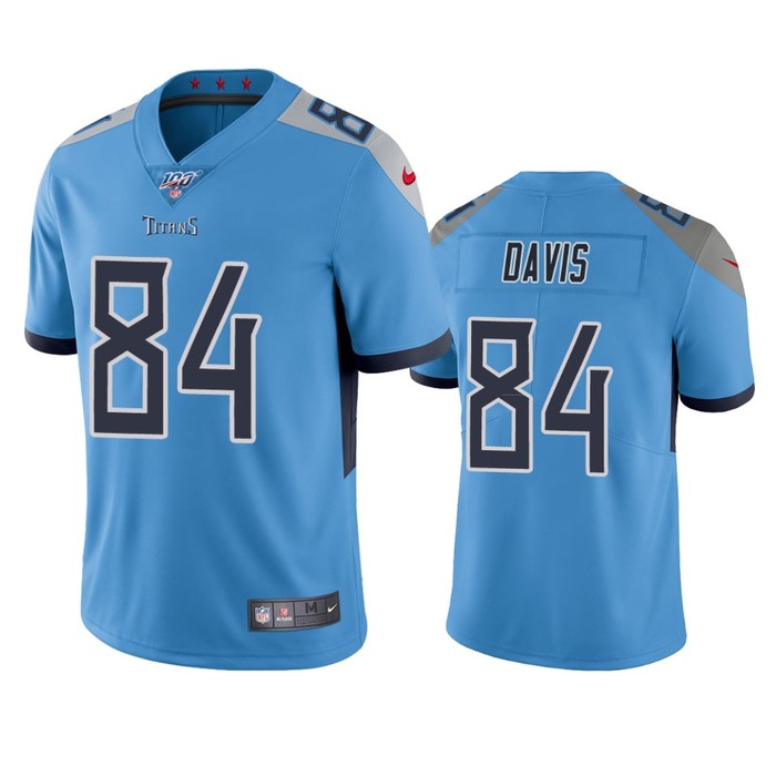 Tennessee Titans Corey Davis Light Blue 100th Season Vapor Limited Jersey