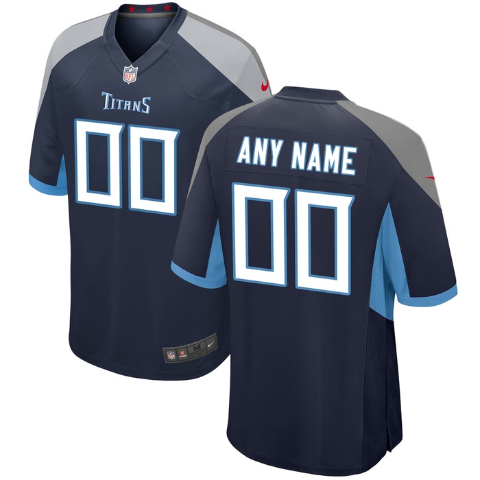 Tennessee Titans Custom Game Jersey - Navy Custom Jerseys Nfl