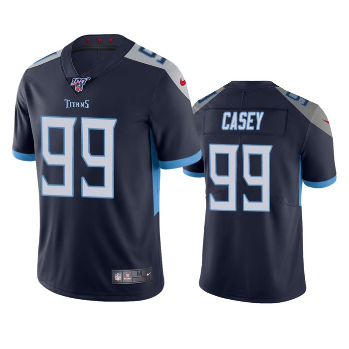 Tennessee Titans Jurrell Casey Navy 100th Season Vapor Limited Jersey