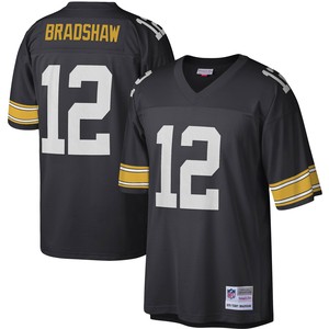 Terry Bradshaw Pittsburgh Steelers Mitchell & Ness Legacy Replica Jersey - Black Nfl