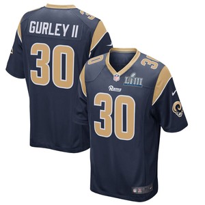 Todd Gurley Ii Los Angeles Rams Nike Super Bowl Liii Bound Game Jersey - Navy - Cocomos