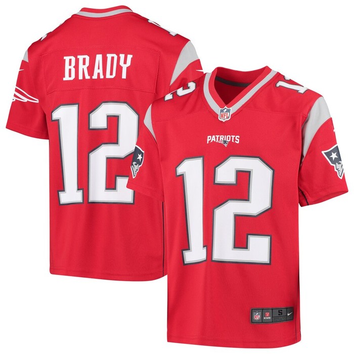 Tom Brady New England Patriots Nike Youth Inverted Game Jersey - Red