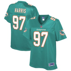 Trent Harris Miami Dolphins Nfl Pro Line Womens Player Jersey - Aqua - Cocomos