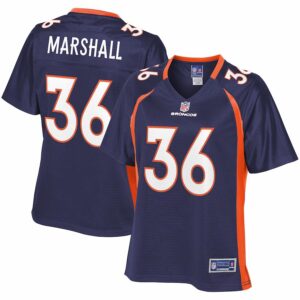 Trey Marshall Denver Broncos Nfl Pro Line Womens Alternate Player Jersey - Navy - Cocomos