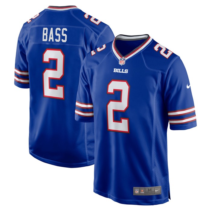 Tyler Bass Buffalo Bills Game Player Jersey - Royal Nfl