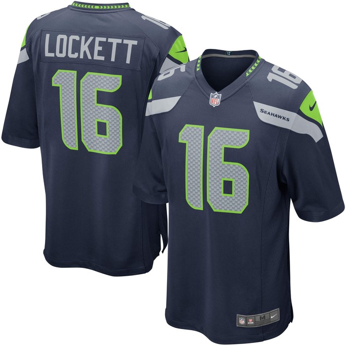 Tyler Lockett Seattle Seahawks Team Color Game Jersey - College Navy Nfl