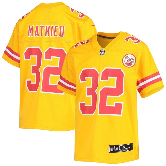 Tyrann Mathieu Kansas City Chiefs Inverted Team Game Jersey - Gold Nfl