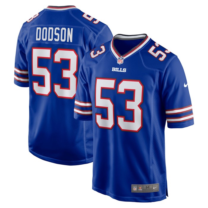 Tyrel Dodson Buffalo Bills Game Player Jersey - Royal Nfl