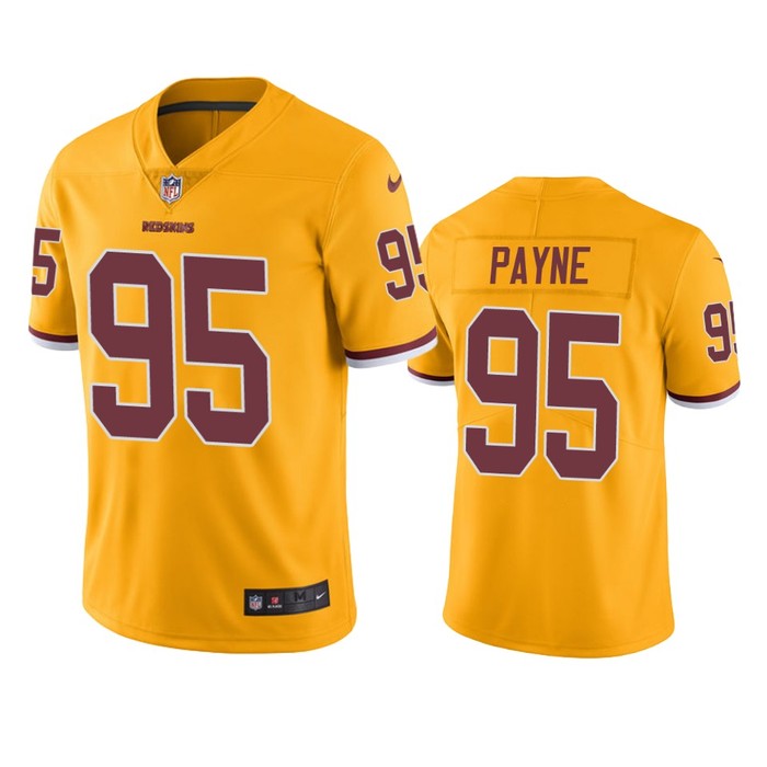 Washington Redskins Daron Payne Gold Nike Color Rush Limited Jersey