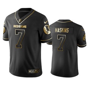 Washington Redskins Dwayne Haskins Black 2019 Vapor Limited Golden Edition Jersey