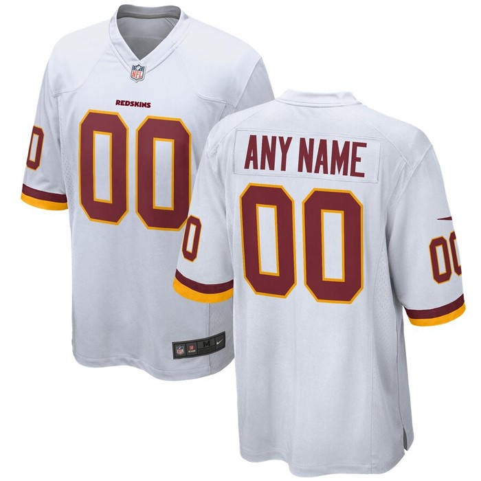 Washington Redskins Nike Youth Custom Game Jersey - White - Cocomos