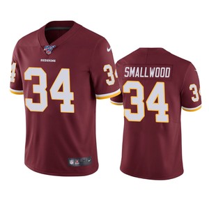 Washington Redskins Wendell Smallwood Burgundy 100th Season Vapor Limited Jersey