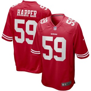 Willie Harper San Francisco 49ers Nike Game Retired Player Jersey - Scarlet