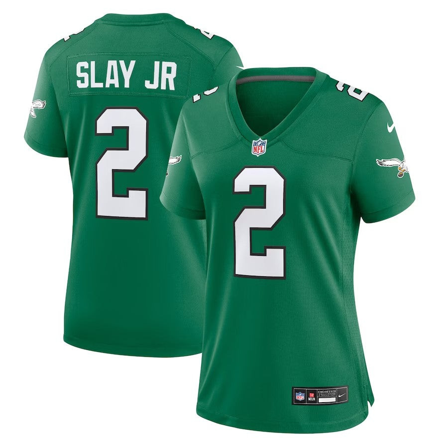 Women Philadelphia Eagles #2 Darius Slay Alternate Player Game Jersey - Kelly Green - Cocomos