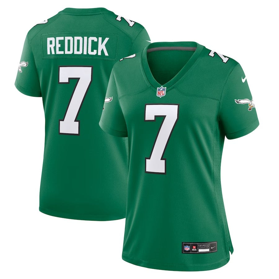 Women Philadelphia Eagles #7 Haason Reddick Alternate Game Jersey - Kelly Green - Cocomos