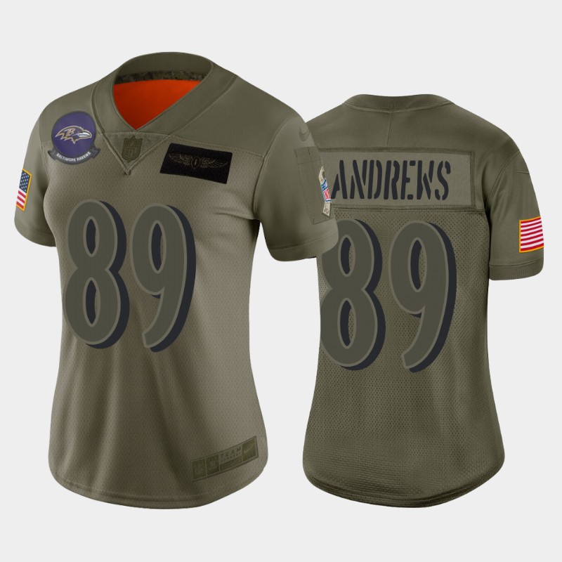 Womens Baltimore Ravens Mark Andrews Camo 2019 Salute To Service Limited Jersey - Cocomos