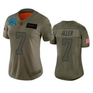 Womens Carolina Panthers Kyle Allen Camo 2019 Salute To Service Limited Jersey - Cocomos