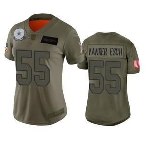 Womens Dallas Cowboys Leighton Vander Esch Camo 2019 Salute To Service Limited Jersey