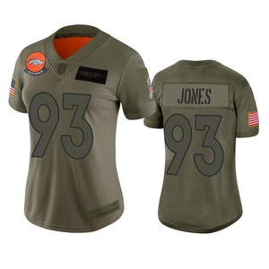 Womens Denver Broncos Dremont Jones Camo 2019 Salute To Service Limited Jersey