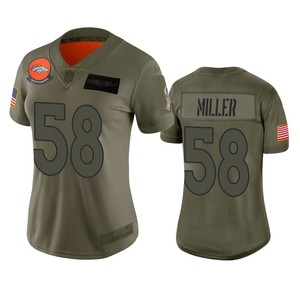 Womens Denver Broncos Von Miller Camo 2019 Salute To Service Limited Jersey