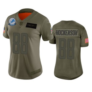 Womens Detroit Lions T.j. Hockenson Camo 2019 Salute To Service Limited Jersey