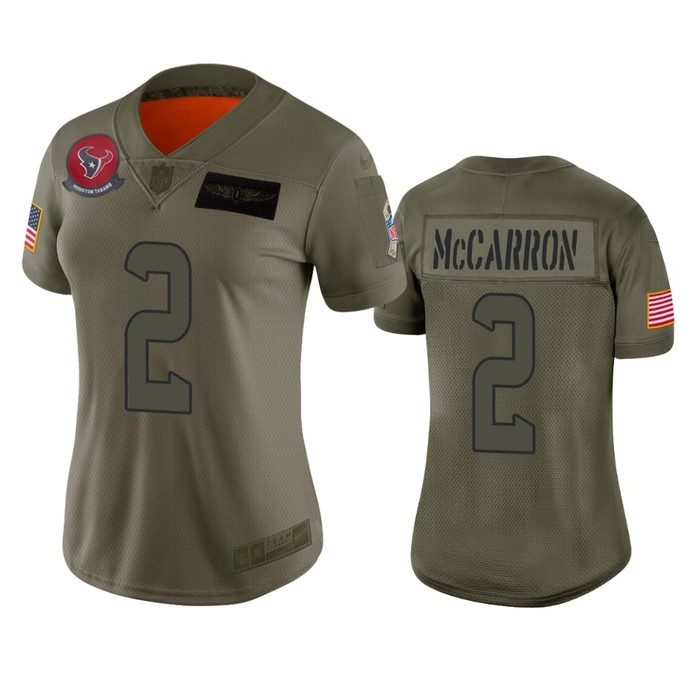 Womens Houston Texans Aj Mccarron Camo 2019 Salute To Service Limited Jersey - Cocomos