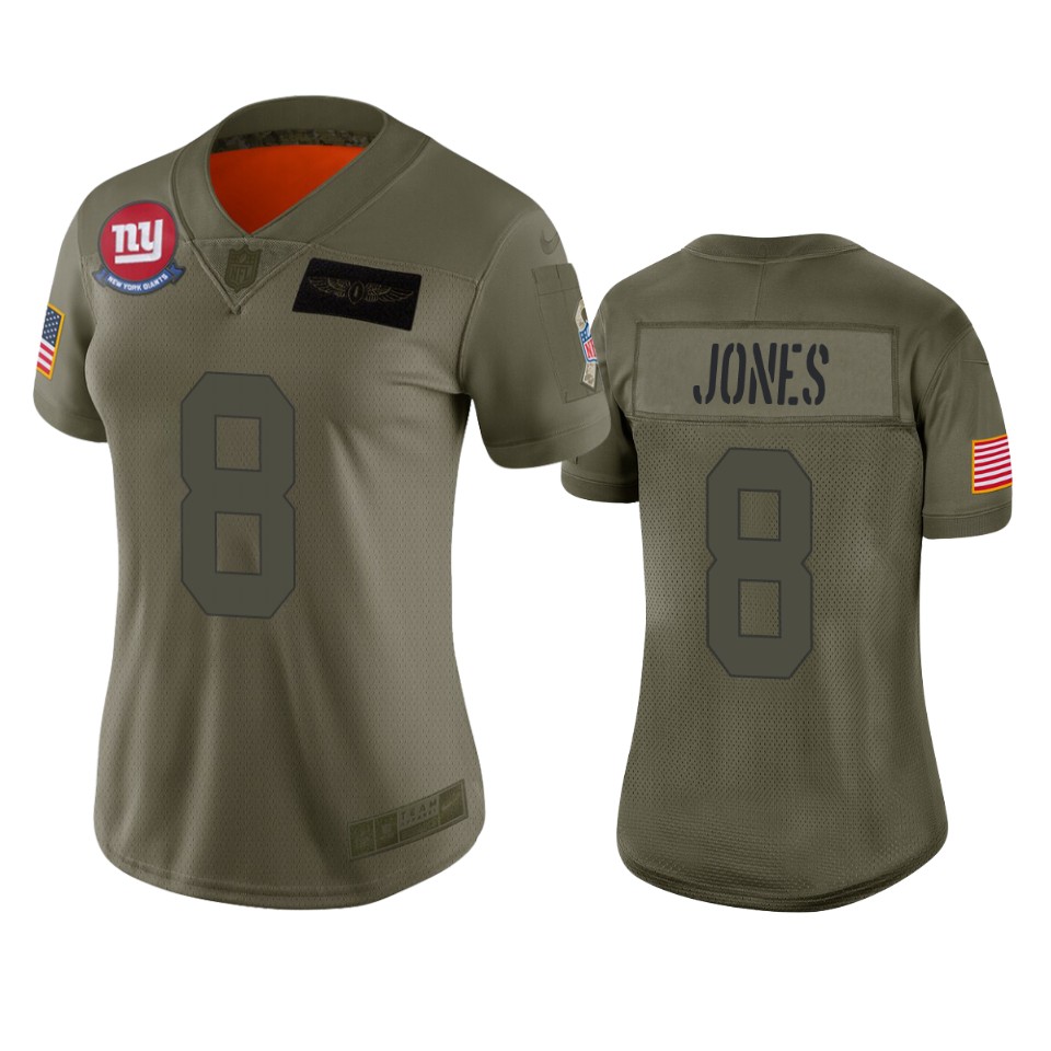 Womens New York Giants Daniel Jones Camo 2019 Salute To Service Limited Jersey - Cocomos